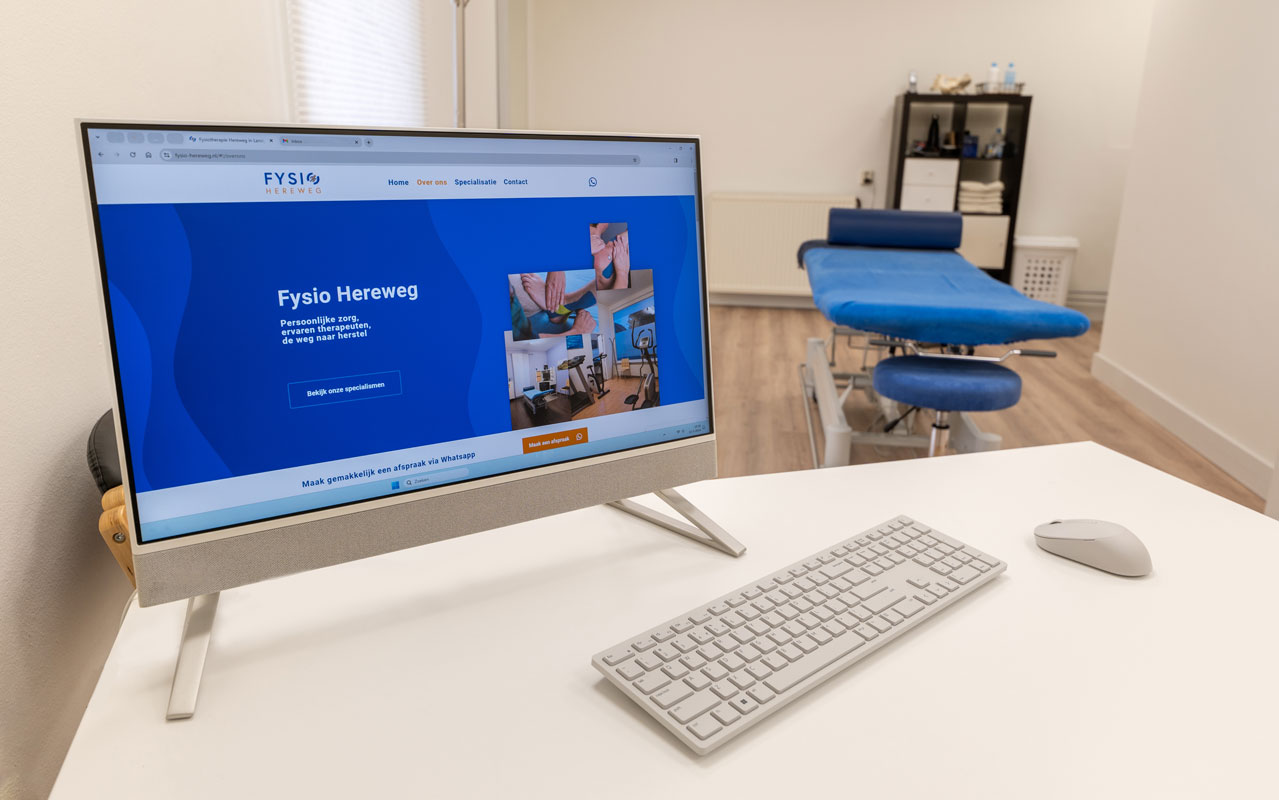 Webdesign voor Fysio Hereweg door Media Maker in Landgraaf - communicatiebureau en media productie
