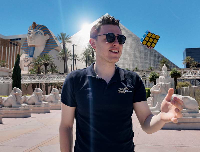 Brandon Smeets in Las Vegas Luxor door Media Maker