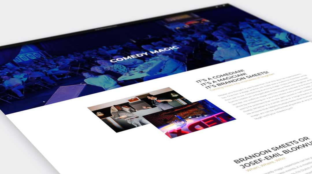 Brandon Smeets website door Media Maker