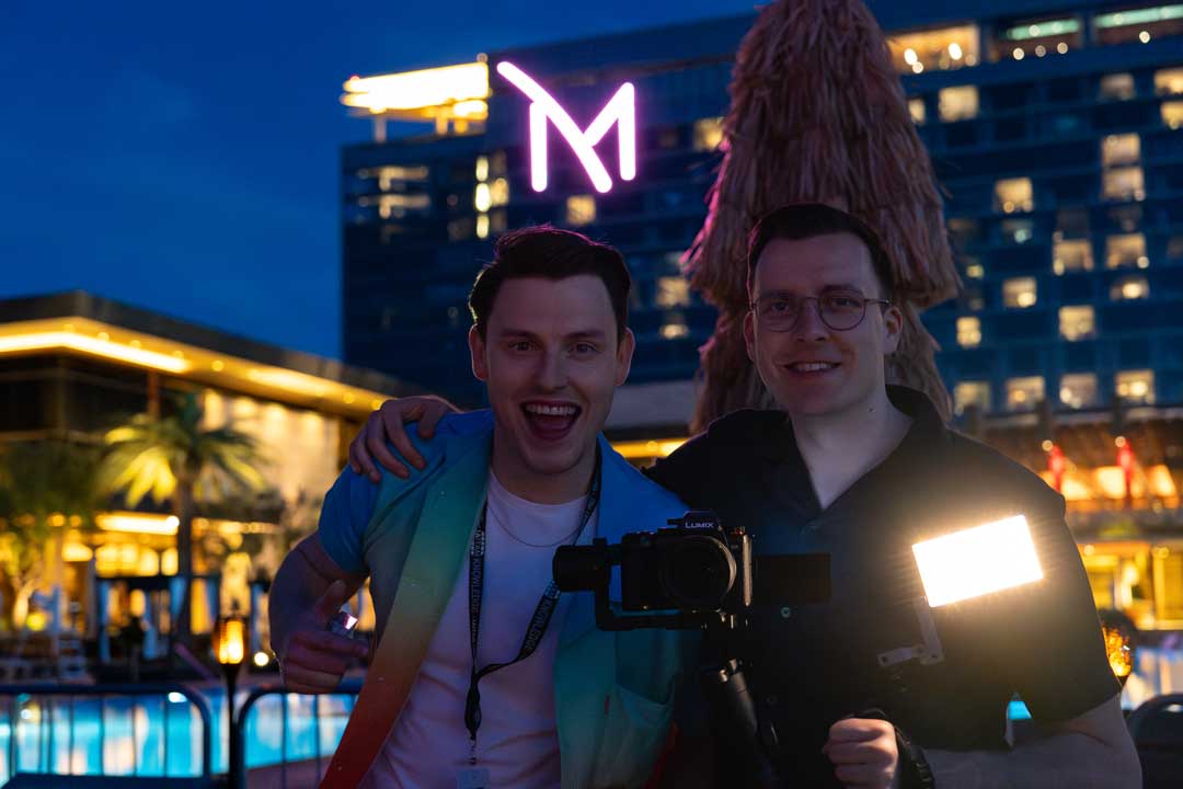 brandon smeets en dwayne van honk in las vegas Media Maker Brandon Smeets Magic Entertainment