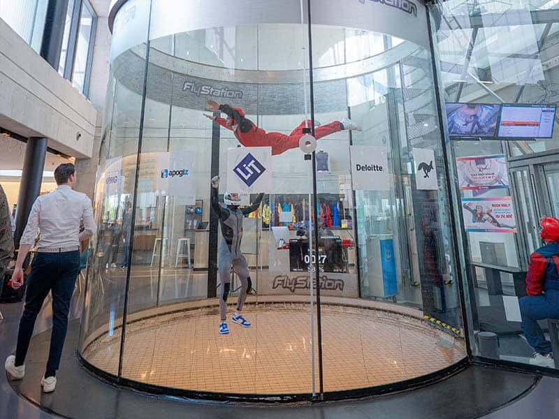 Aftermovie & Fotografie van Indoor Skydiving Bedrijfsevent