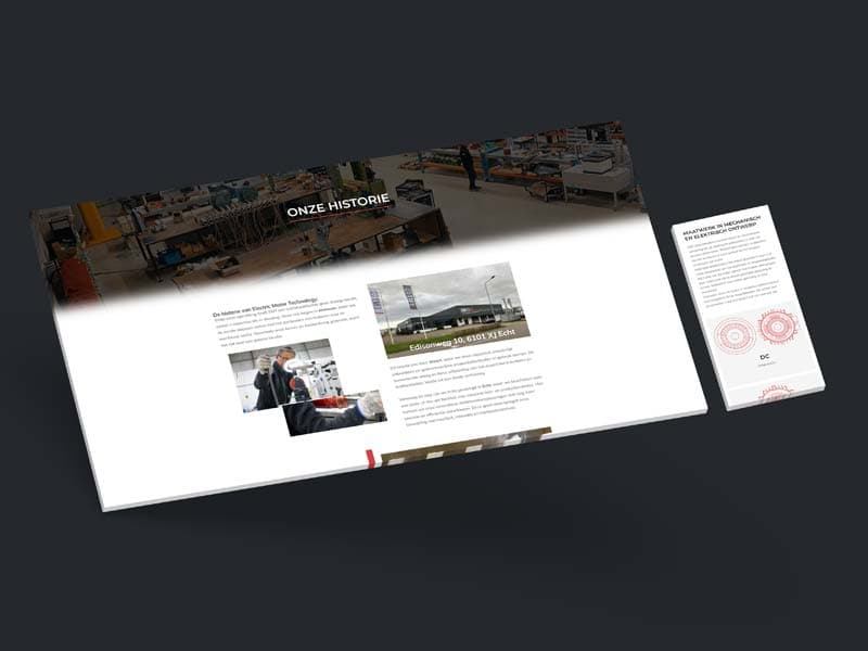 Webdesign voor Electric Motor Technology
